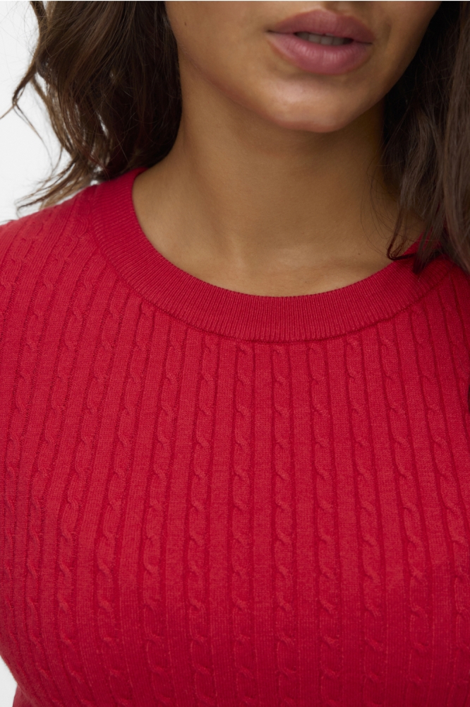 VMMIRLA SS O-NECK PULLOVER BOO 10331436 Ribbon Red